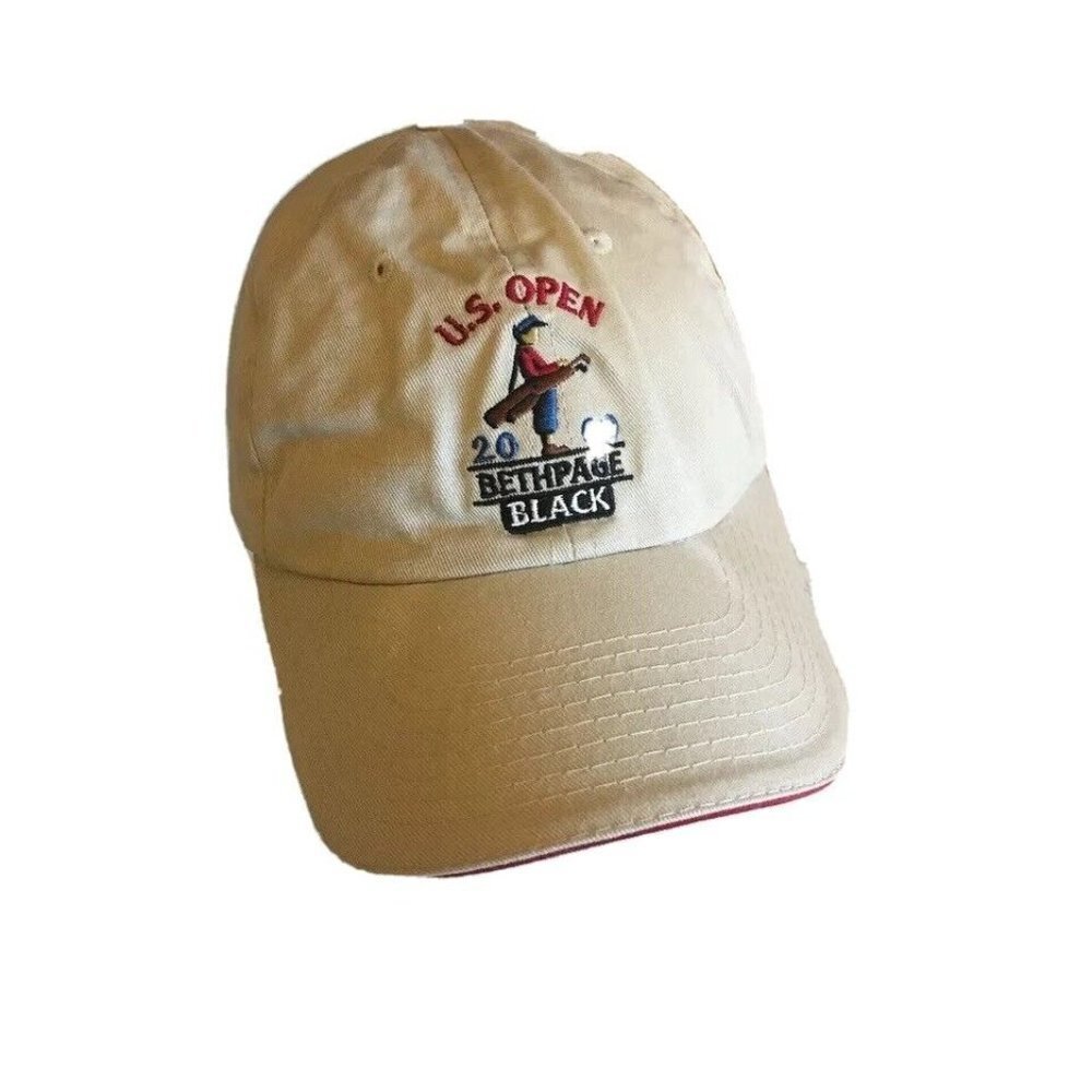 USGA Baseball Cap Tan 2009 U.S. Open Bethpage Black Golf Hat Adjustable Member